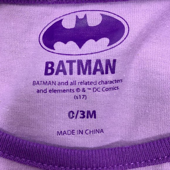 DC Comics 0 - 3 M Bat Girl Outfit PurpleTulle Batg - Picture 4 of 5